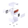 Jonsbo N4 WHITE Blanco