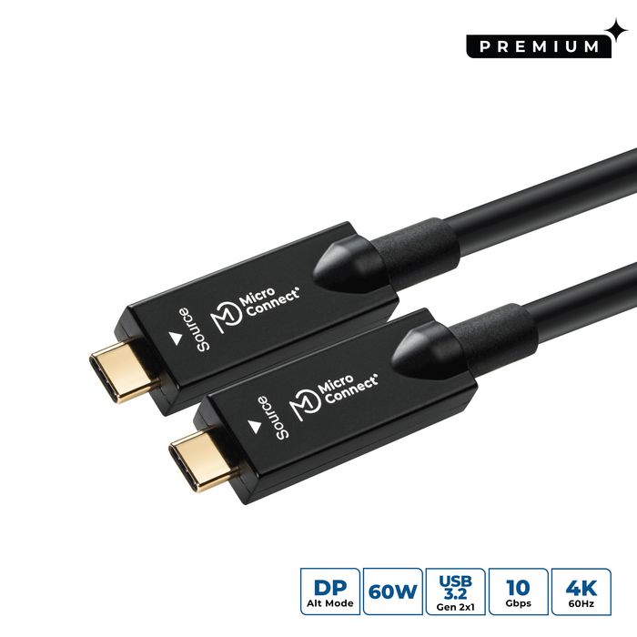 MicroConnect Cable USB-C a USB-C Premium 7,5m 100W 20Gbps 4K60Hz MicroConnect Cable USB-C a USB-C Premium 7,5m 100W 20Gbps 4K60Hz