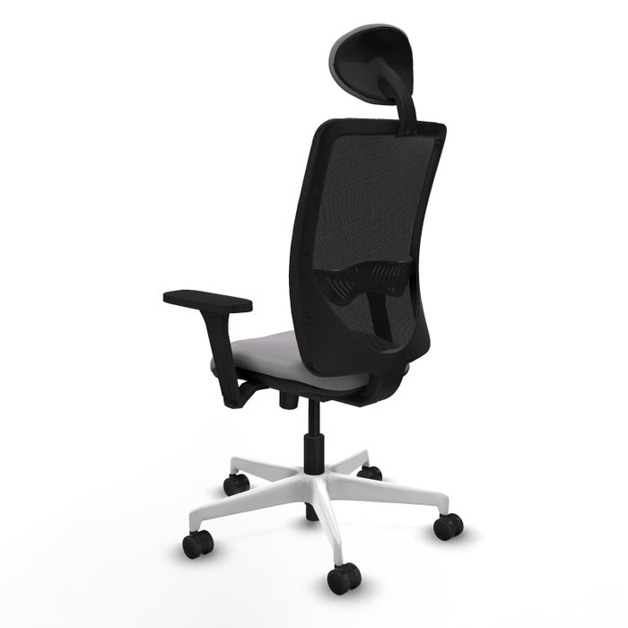 PIQUERAS Y CRESPO Silla de oficina Zulema con mecanismo Sincro, Gris y Negro