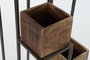 DKD Home Decor Macetero Mango Metal Marrón y Negro 40x40x120