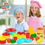 Set de Alimentos de Juguete Colorbaby Menaje y utensilios de cocina 31 Piezas (6 Unidades)