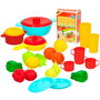 Set de Alimentos de Juguete Colorbaby Menaje y utensilios de cocina 31 Piezas (6 Unidades)