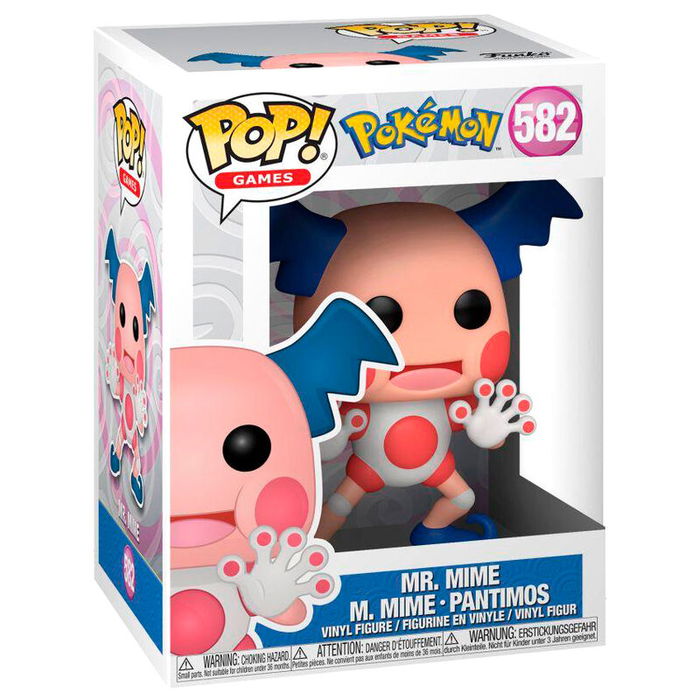 Funko Figura POP Mr. Mime Pokemon Vinilo 9cm Caja Regalo