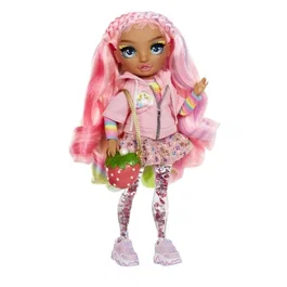 Mga Muñeca Rainbow High Sparkle Y Shine Rosetta 427780 Con Piernas Que Destellan Mágicamente Y Brillo Rosa Neón