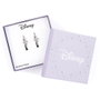 Disney Pendientes Aro Minnie Mouse Bañados en Plata con Piedras de Colores