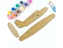Wondee Kit para Colorear Figuras de Madera Sostenible para Niños con 12 Colores Vibrantes y Brochas