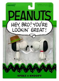 Super7 Peanuts ReAction Pack de 2 Figuras Snoopy & Spike 10 cm