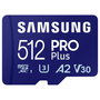 Samsung PRO Plus 512GB MicroSDXC UHS-I U3 V30 A2 180 MB/s Full HD 4K UHD Tarjeta de Memoria