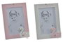 DKD Home Decor Marco Foto 10x15 Baby Swan Rosa Palo Natural Madera Colección Baby 6 Unidades