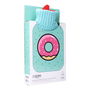 Edm Bolsa de Agua Caliente 2 L Modelo Donut Glaseado Verde Agua con Funda de Lana