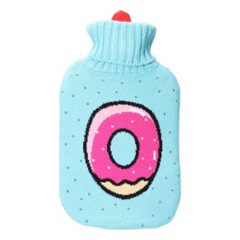 Edm Bolsa de agua caliente 2 l modelo donut glaseado verde agua