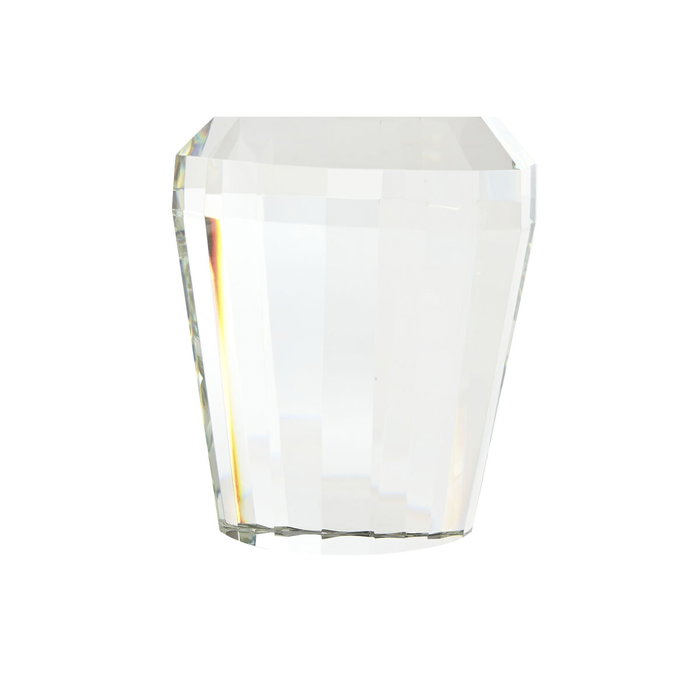 DKD Home Decor Lámpara de Sobremesa de Cristal y Lino Transparente y Blanco DKD Home Decor Lámpara de Sobremesa de Cristal y Lino Transparente y Blanco