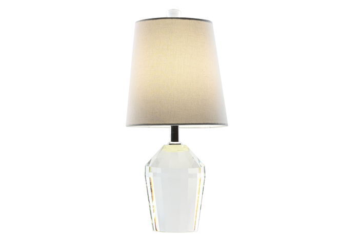 DKD Home Decor Lámpara Sobremesa Transparente Blanco 21 x 43 x 21 cm