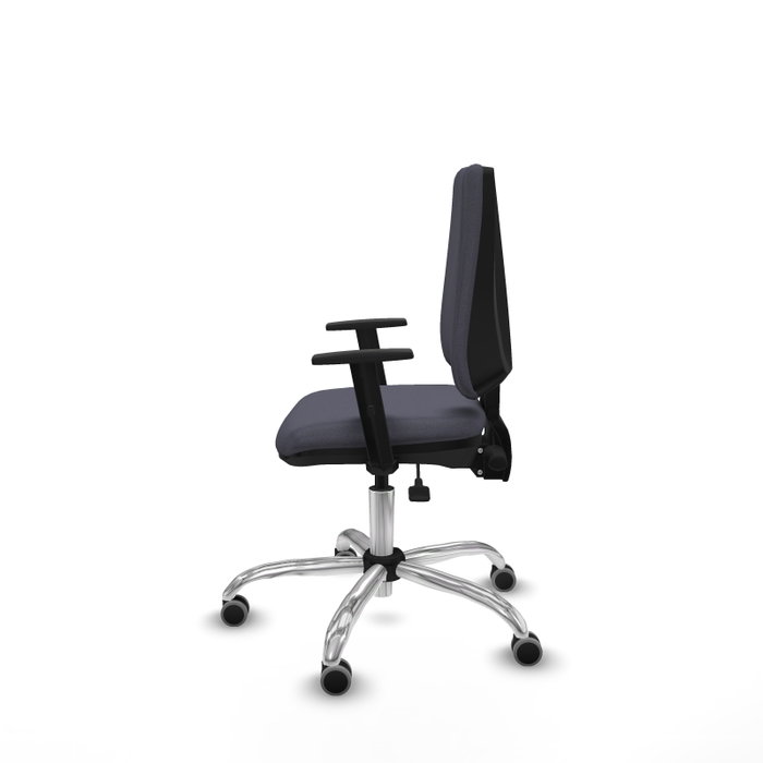 PIQUERAS Y CRESPO Silla de oficina Elche Gris oscuro con mecanismo Asincro y Base cromada PIQUERAS Y CRESPO Silla de oficina Elche Gris oscuro con mecanismo Asincro y Base cromada