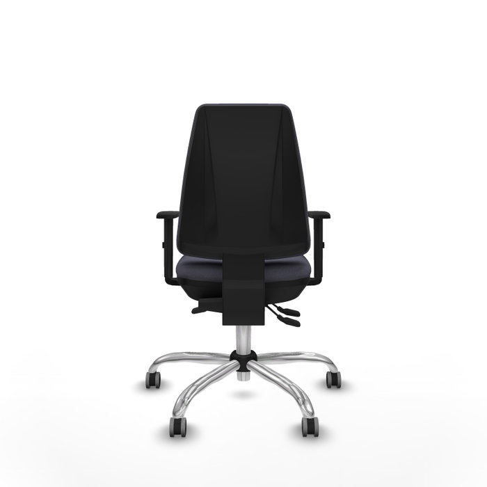 PIQUERAS Y CRESPO Silla de oficina Elche Gris oscuro con mecanismo Asincro y Base cromada PIQUERAS Y CRESPO Silla de oficina Elche Gris oscuro con mecanismo Asincro y Base cromada