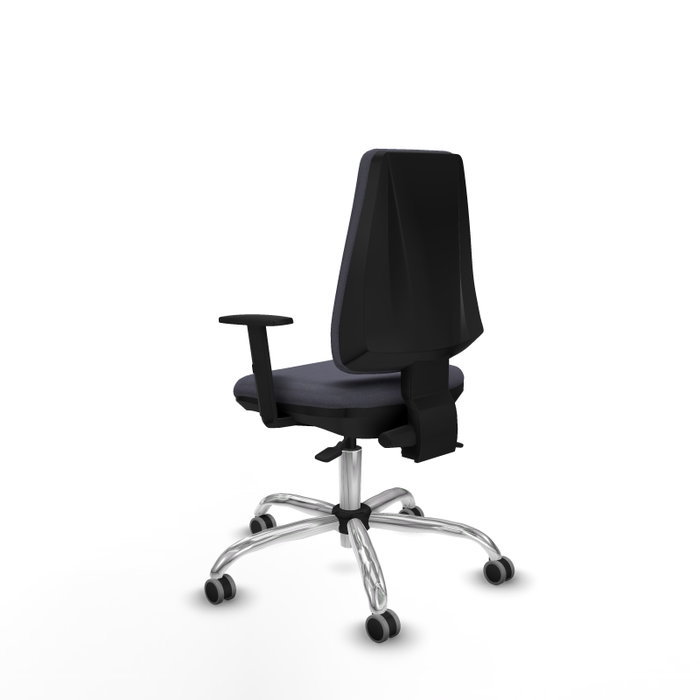 PIQUERAS Y CRESPO Silla de oficina Elche Gris oscuro con mecanismo Asincro y Base cromada PIQUERAS Y CRESPO Silla de oficina Elche Gris oscuro con mecanismo Asincro y Base cromada