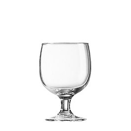 ARC Amelia Copa de Mesa de Vidrio Templado, 25 cl / 250 ml, Altura 117 mm, Diámetro 79 mm, Borde Grueso (Set de 12)