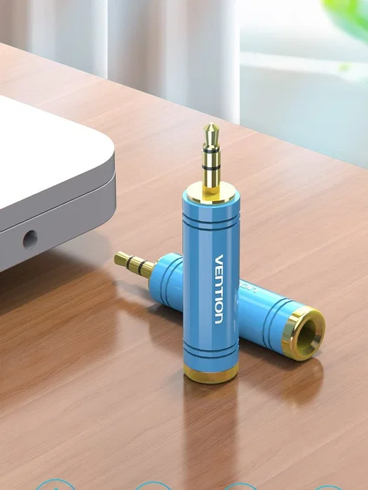 Vention Adaptador Jack 3.5mm Macho a 6.5mm Hembra VAB-S04-L Azul Vention Adaptador Jack 3.5mm Macho a 6.5mm Hembra VAB-S04-L Azul