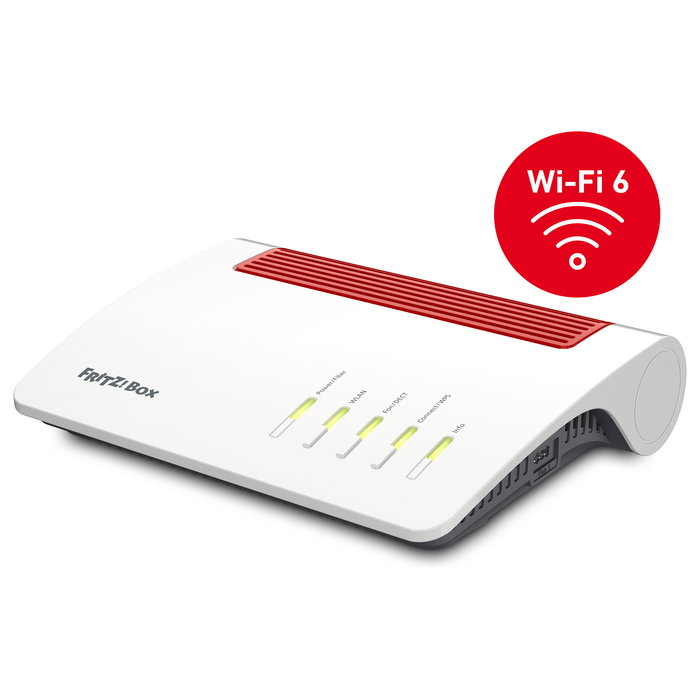 AVM Fritz! Box 5590 Fiber Router WLAN Wifi-6 Doble Banda Ethernet Blanco AVM Fritz! Box 5590 Fiber Router WLAN Wifi-6 Doble Banda Ethernet Blanco