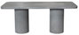 DKD Home Decor Mesa de Comedor de Hormigón 200x100x74 cm Gris
