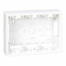 Simon Caja de superficie para 3 elementos dobles Simon 500 Cima blanco