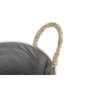 DKD Home Decor Set de 3 Cestas de Fibra y Algodón con Pompón, Natural/Gris/Blanco