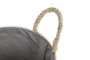 DKD Home Decor Cesta Boho Natural Gris Oscuro Fibra Algodón Set 3 Piezas 37x36x41 cm