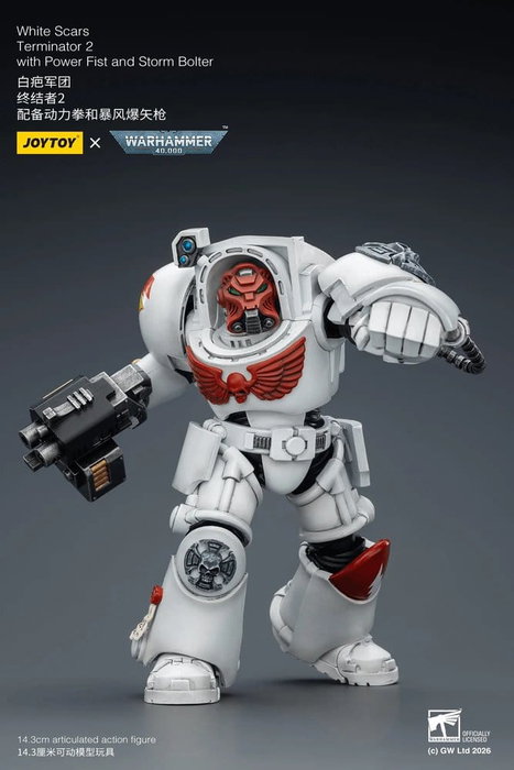 Joy Toy (CN) Warhammer 40,000 White Scars Terminator 2 con Power Fist y Storm Bolter