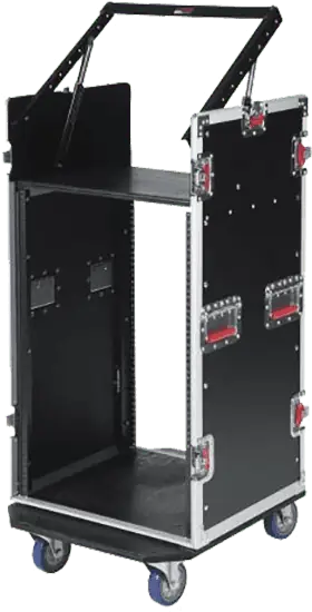 GATOR Rack Flightcase 19 pulgadas GTOUR 10 x 16 unidades con ruedas GATOR Rack Flightcase 19 pulgadas GTOUR 10 x 16 unidades con ruedas