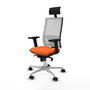 PIQUERAS Y CRESPO Silla de oficina Horna Naranja y Blanco