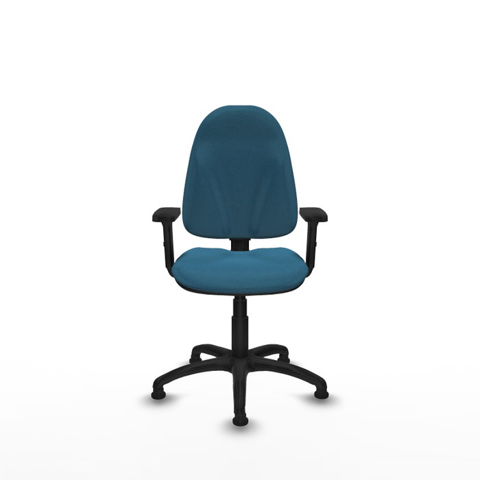 PIQUERAS Y CRESPO Silla de oficina Algarra Verde petróleo con Brazos 2D PIQUERAS Y CRESPO Silla de oficina Algarra Verde petróleo con Brazos 2D