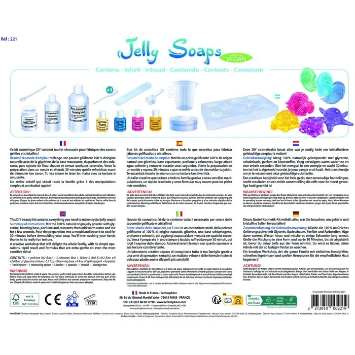 Sentosphere SEN1693315382644 - Kit para Crear Jabones de Gelatina, Todos los Elementos Incluidos, A partir de 8 Años