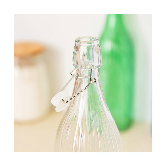 Quid Botella con Tapón Vidrio Viba 1 L