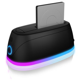 ICY BOX IB-1124L-C3 Docking Station para Discos Duros/SSD SATA de 2.5" y 3.5" - USB 3.2 Gen 1 (5 Gbit/s) - Hot Swap, Plug & Play - Color Negro