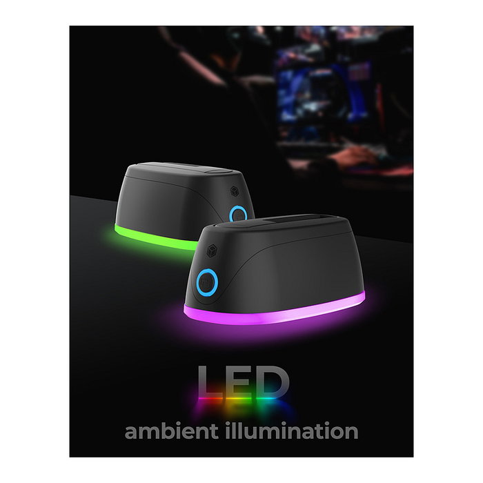 ICY BOX IB-1124L-C3 Docking Station para Discos Duros/SSD SATA de 2.5" y 3.5" - USB 3.2 Gen 1 (5 Gbit/s) - Hot Swap, Plug & Play - Color Negro