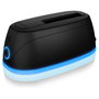 ICY BOX IB-1124L-C3 Docking Station para HDD/SSD SATA de 2.5 y 3.5 pulgadas, Negro