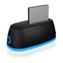 ICY BOX IB-1124L-C3 Docking Station para HDD/SSD SATA de 2.5 y 3.5 pulgadas, Negro