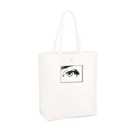 Calvin Klein, Bolsa de tela, Blanco, Para mujeres