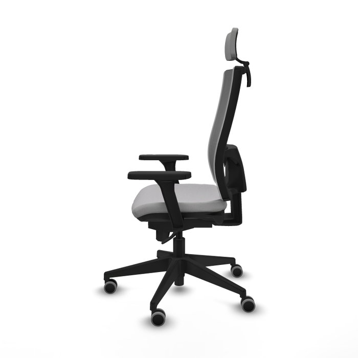 PIQUERAS Y CRESPO Silla de oficina Horna con mecanismo Sincro, Gris