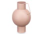 Giftdecor Jarrón Acero Abombado Arena Pastel 15x23x13 cm (Set de 6)