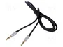 Baseus Yiven AUX miniJack 3,5 mm 1m negro y plata