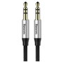 Baseus Yiven AUX miniJack 3,5 mm 1m negro y plata