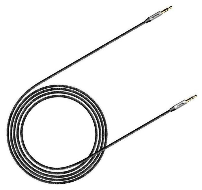 Baseus Yiven AUX miniJack 3,5 mm 1m negro y plata