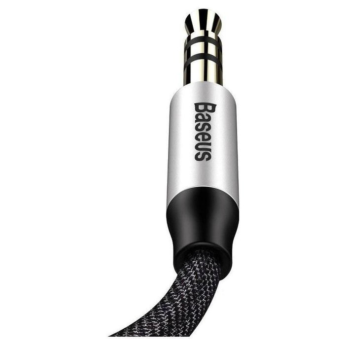Baseus Yiven AUX miniJack 3,5 mm 1m negro y plata