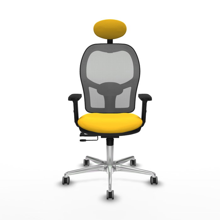 PIQUERAS Y CRESPO Silla de oficina Jorquera Sincro/Traslack Amarillo y Gris PIQUERAS Y CRESPO Silla de oficina Jorquera Sincro/Traslack Amarillo y Gris