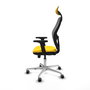 PIQUERAS Y CRESPO Silla de oficina Jorquera Sincro/Traslack Amarillo y Gris
