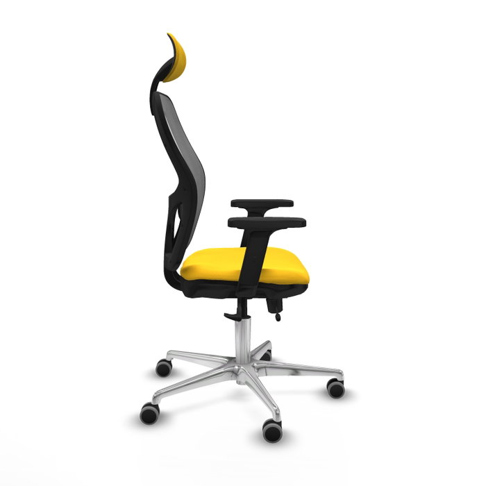 PIQUERAS Y CRESPO Silla de oficina Jorquera Sincro/Traslack Amarillo y Gris PIQUERAS Y CRESPO Silla de oficina Jorquera Sincro/Traslack Amarillo y Gris