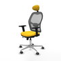 PIQUERAS Y CRESPO Silla de oficina Jorquera Sincro/Traslack Amarillo y Gris