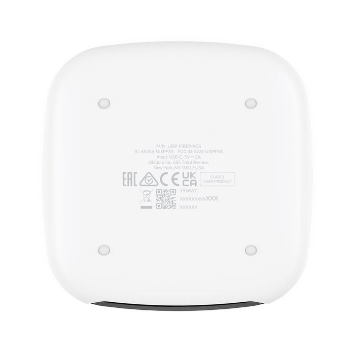 Ubiquiti XGS-PON 10 Gbps Uplink/Downlink hasta 20 km, 1x 10GbE RJ45 LAN, Negro/Blanco