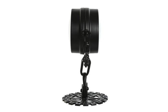 DKD Home Decor Reloj Sobremesa Loft Negro Plateado Metal Cristal 18 x 17 x 33 cm DKD Home Decor Reloj Sobremesa Loft Negro Plateado Metal Cristal 18 x 17 x 33 cm